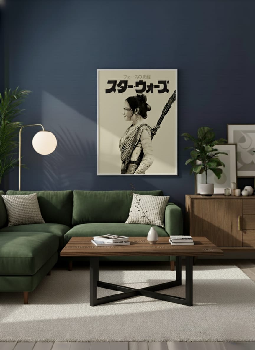 Star Wars Rey Force Awakens Wall Art