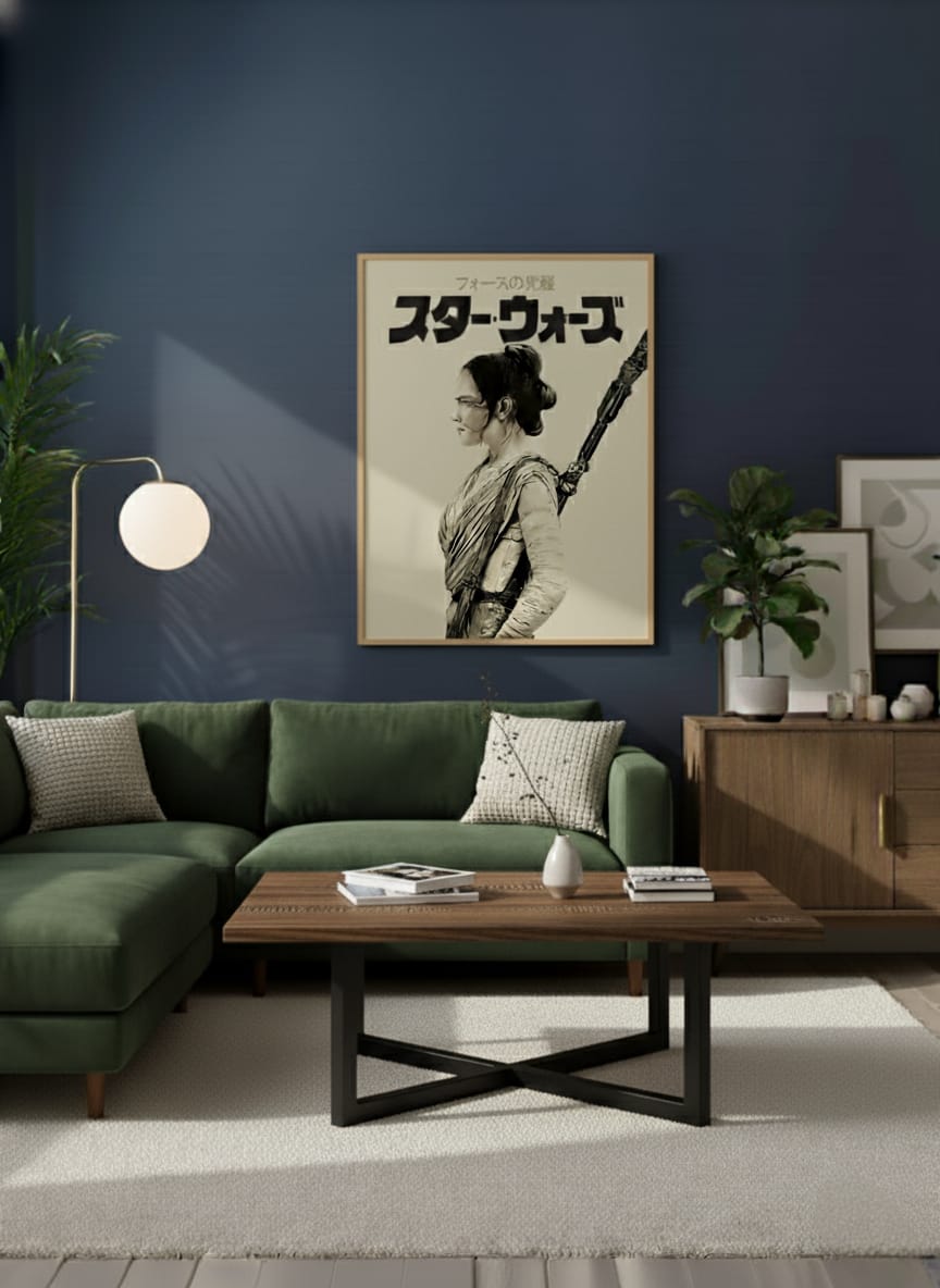 Star Wars Rey Force Awakens Wall Art