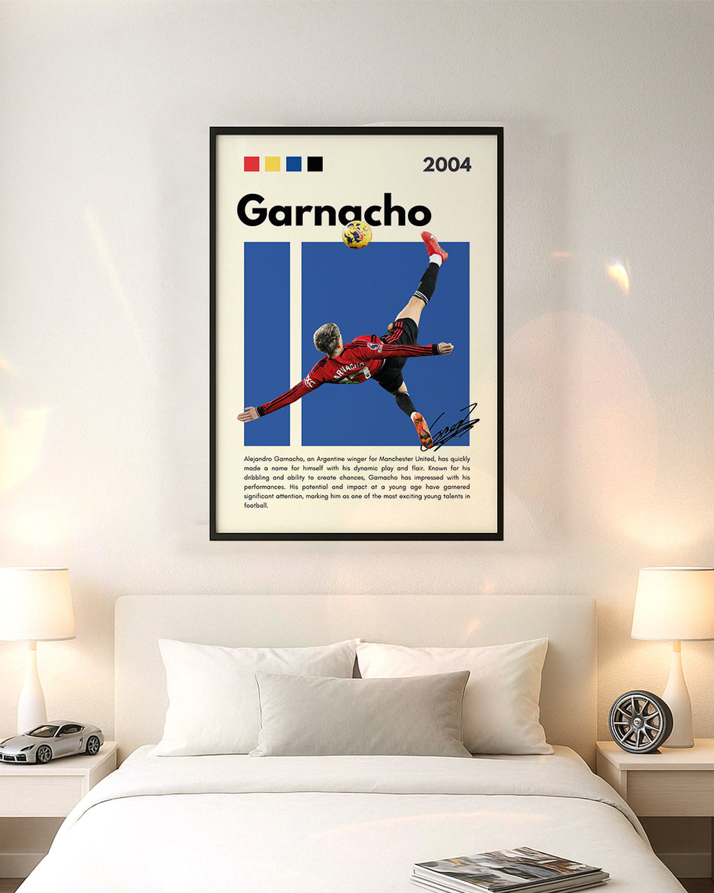 Alejandro Garnacho Premium Football Poster