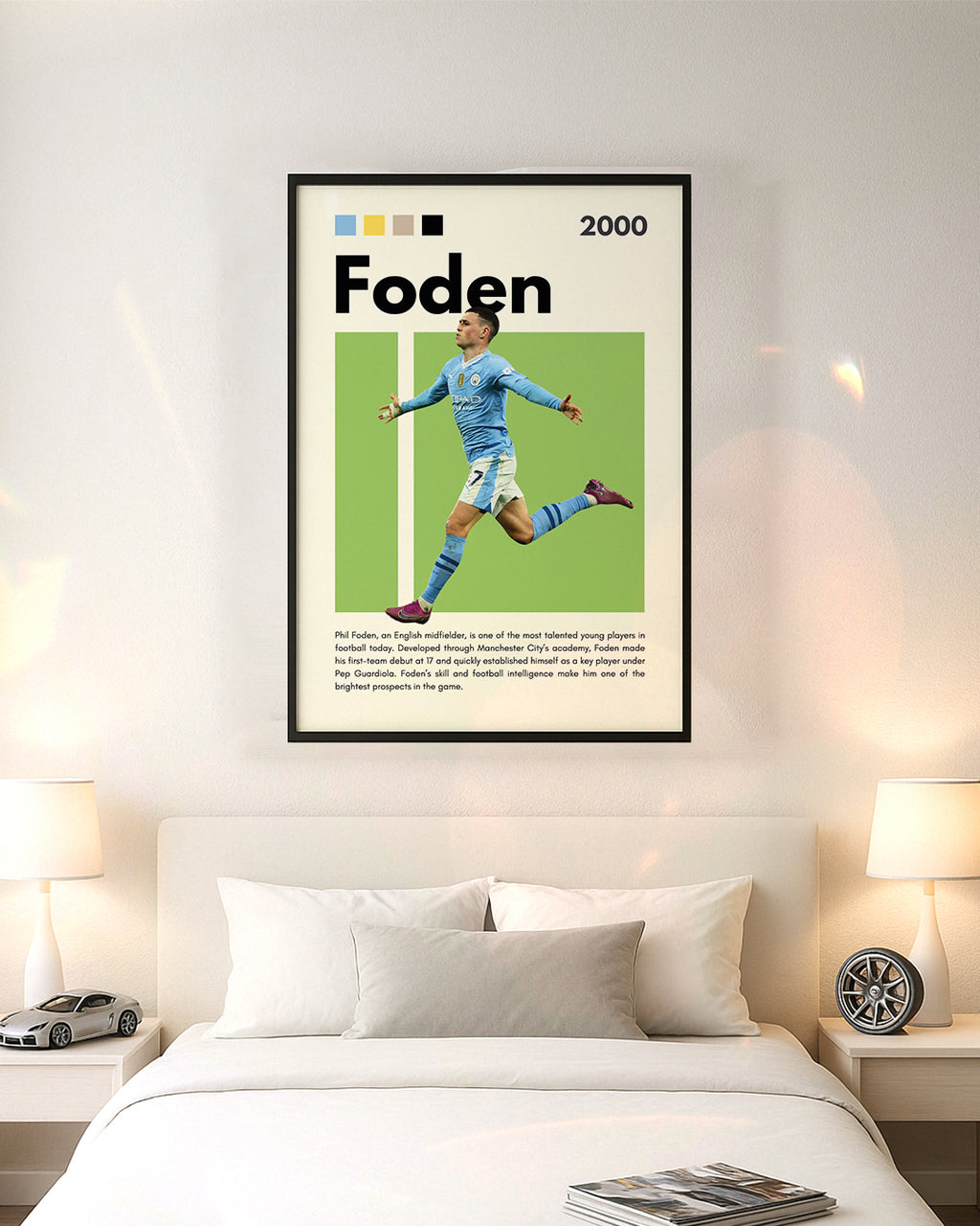 Phil Foden Premium Football Poster