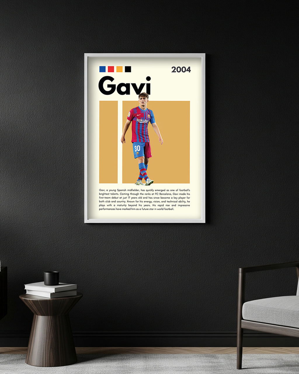 Gavi Premium Football Poster