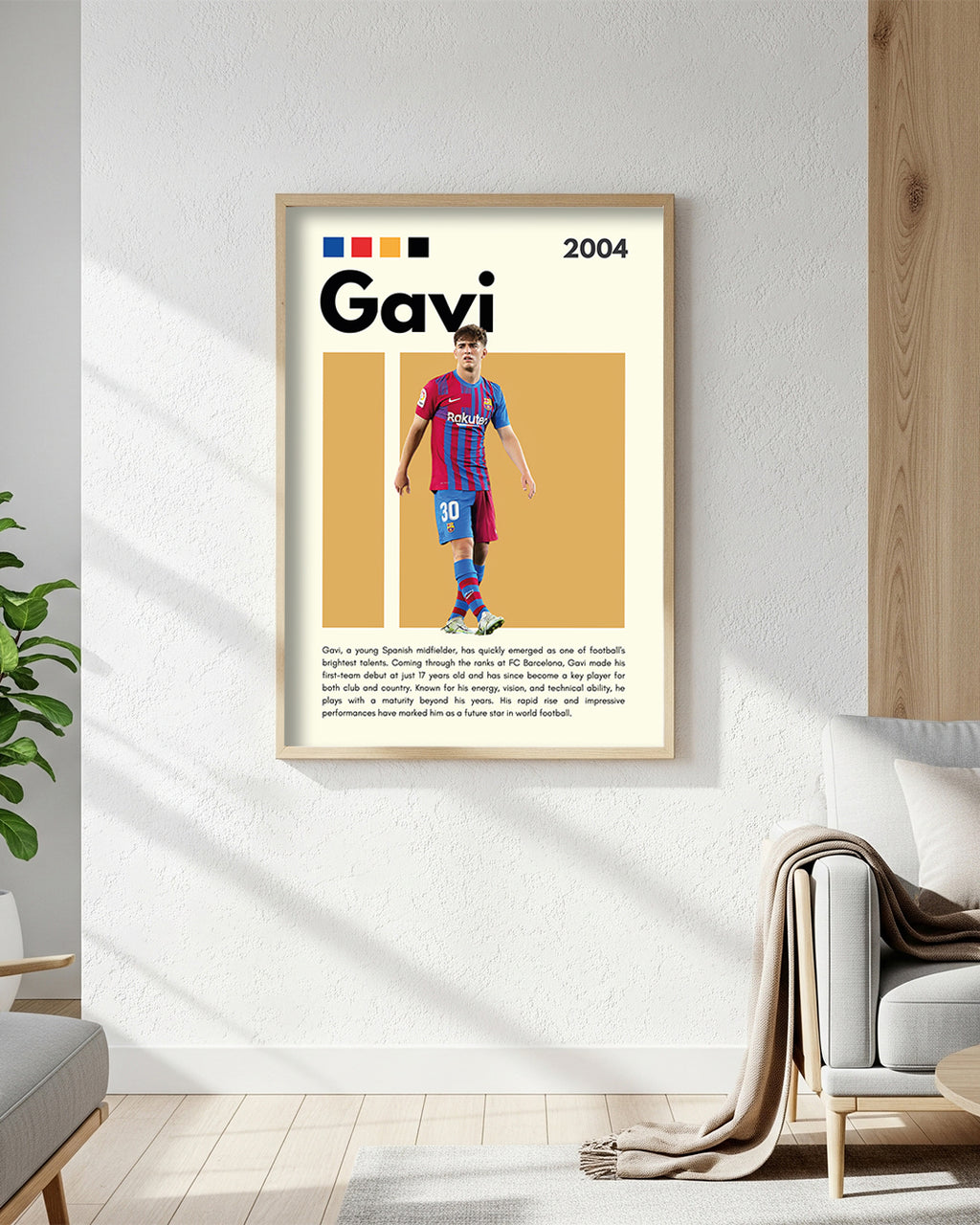 Gavi Premium Football Poster