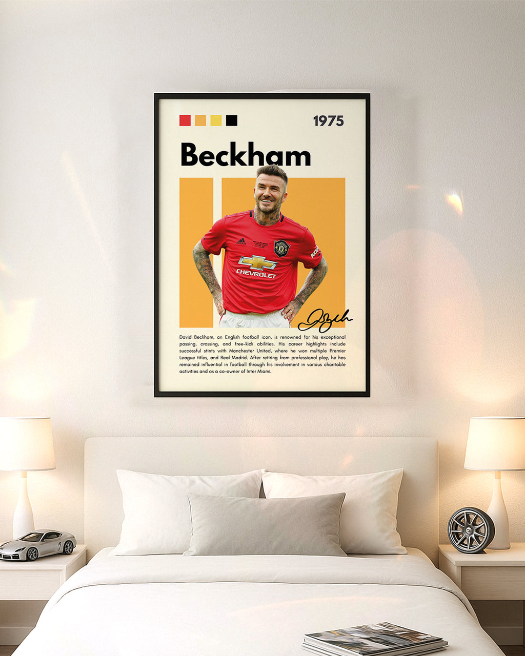 David Beckham Wall Art Poster (1975 Edition)