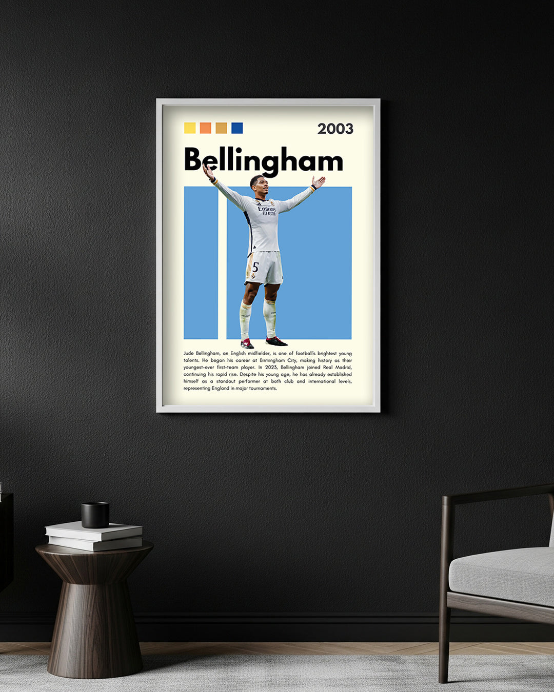 Jude Bellingham Premium Football Poster