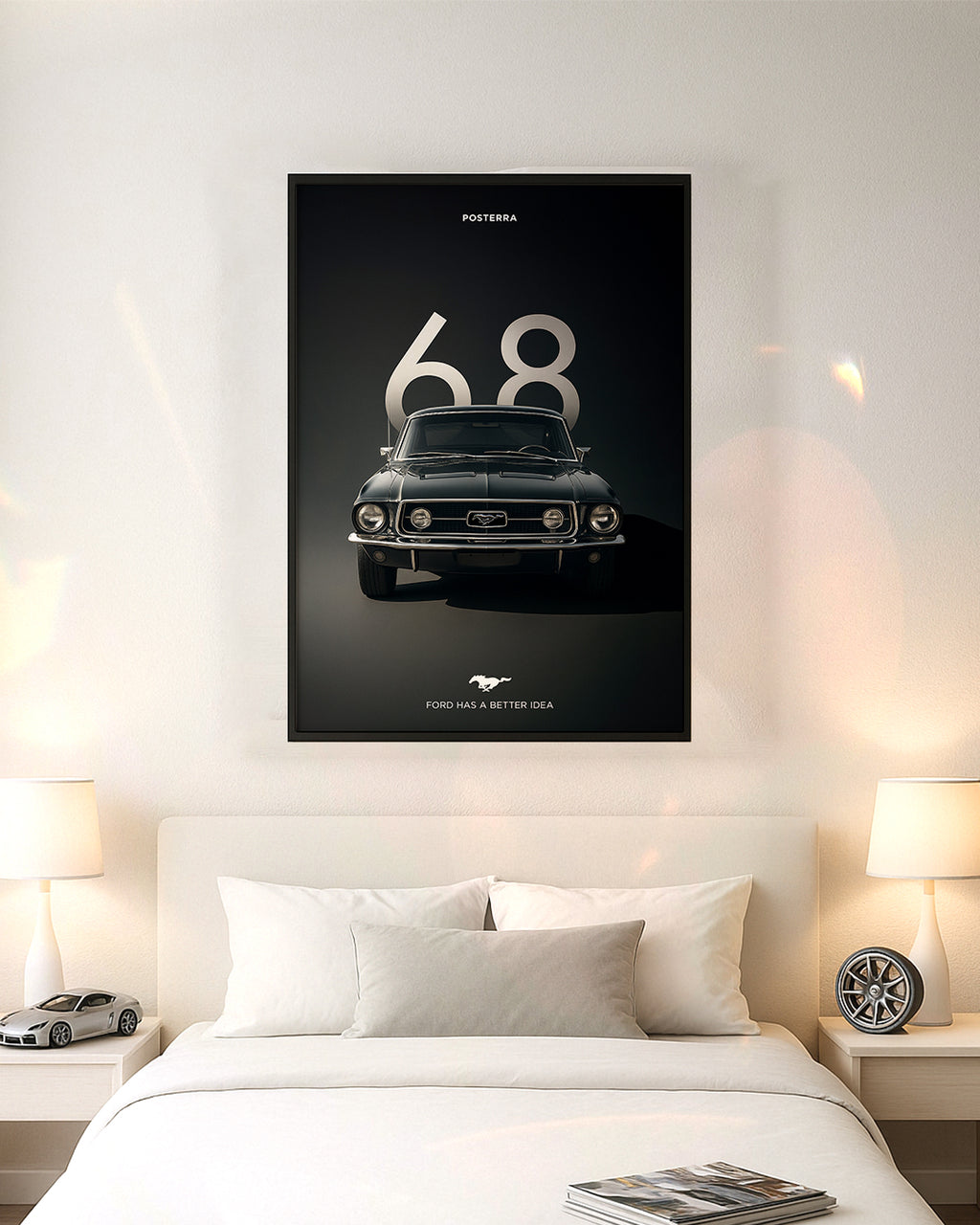 1968 Mustang Poster – Classic Black Edition