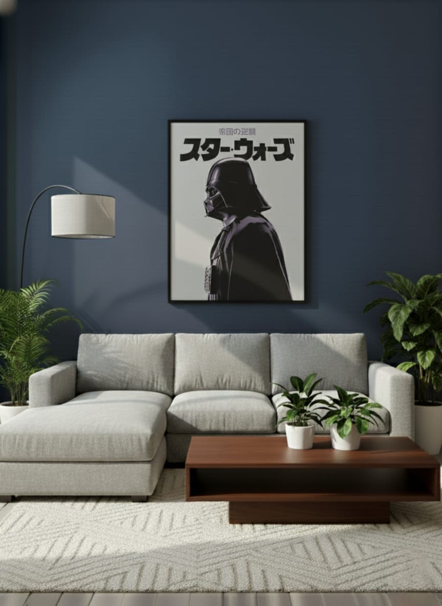 Star Wars Darth Vader Vintage Wall Art Frame