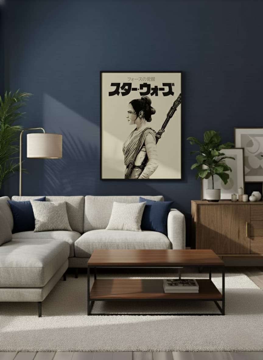 Star Wars Rey Force Awakens Wall Art