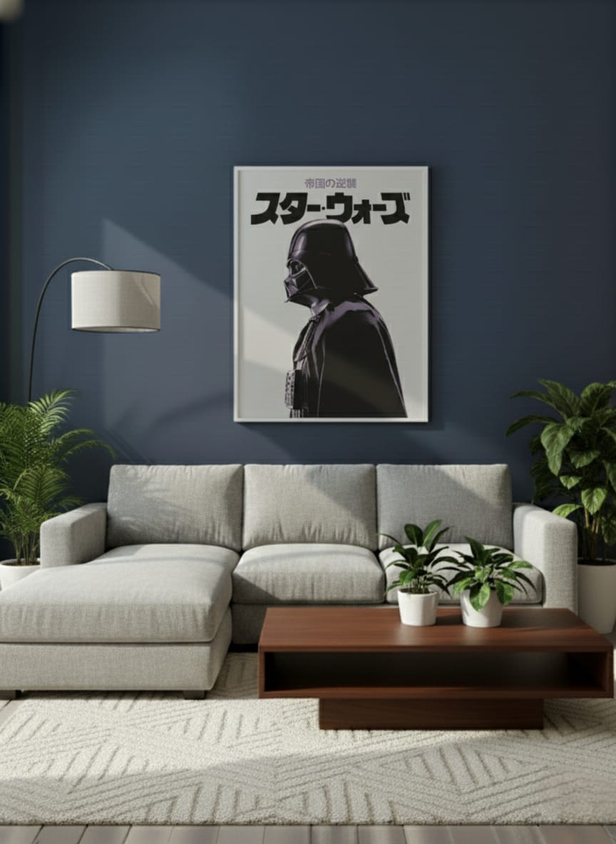 Star Wars Darth Vader Vintage Wall Art Frame
